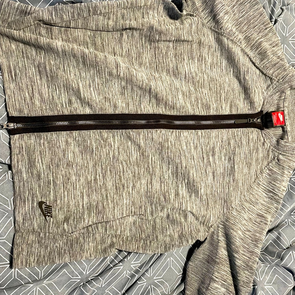 Nike full zip Up crewneck sweater